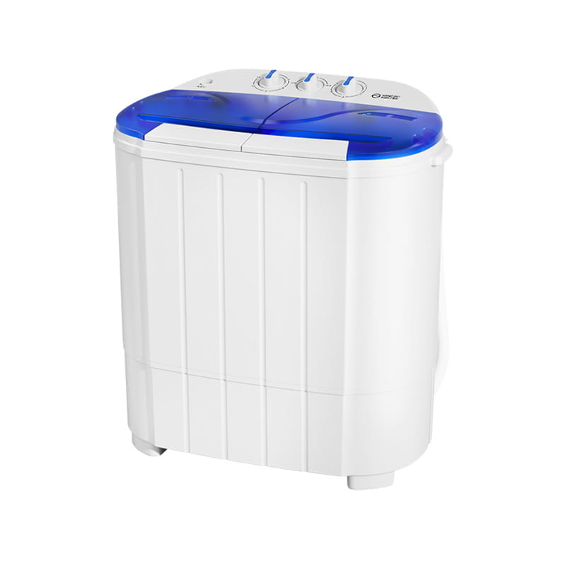 Mencuci dan mengeringkan mesin basuh tab kembar berasingan