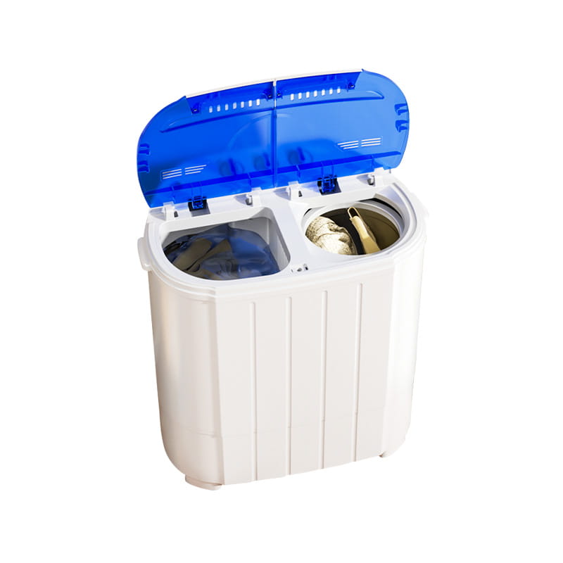 Mencuci dan mengeringkan mesin basuh tab kembar berasingan